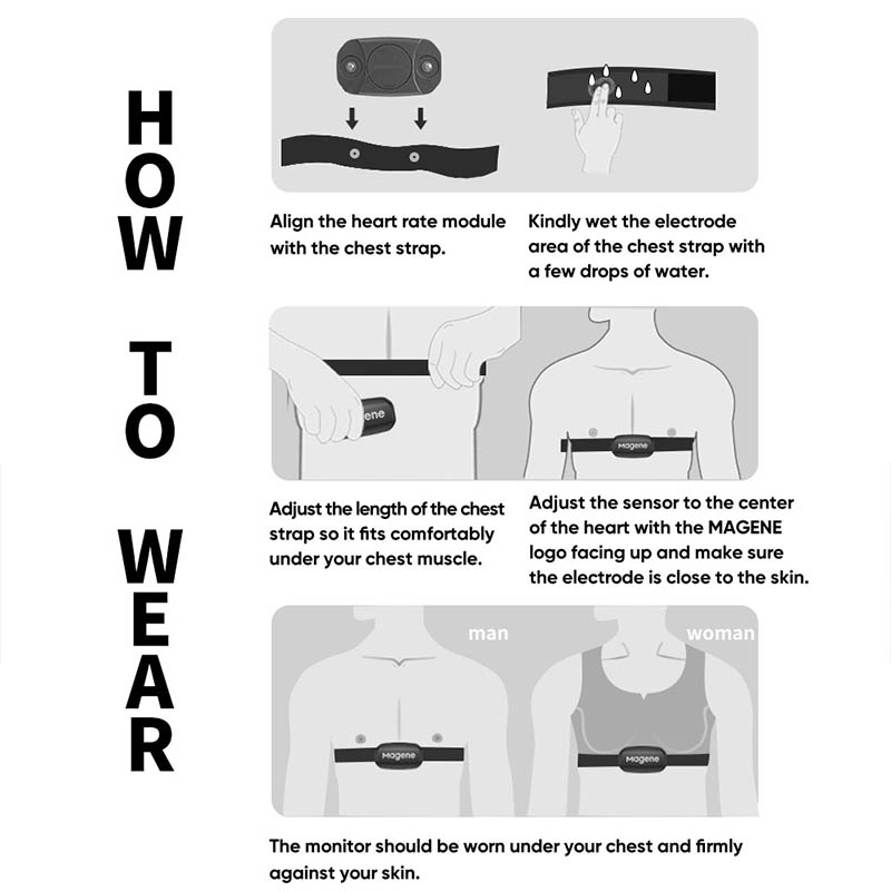 Magene H303 Heart Rate Sensor  - огляд і ціна Heart Rate Strap Chest